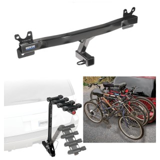 Custom Fit Trailer Hitch 4 Bike Carrier Installation Hardware Installation Instructions 44999 63124 Reese Trailer Hitch 4 Bike Rack 11-18 Volvo S60 15-17 V60 08-10 V70 08-16 XC70 Approved Recreational Offroad Use Carrier Adult Woman or Child Bicycles Fol Trailer Hitch w/ 4 Bike Rack For 11-18 Volvo S60 15-17 V60 08-10 V70 08-16 XC70 Approved for Recreational & Offroad Use Carrier for Adult Woman or Child Bicycles Foldable