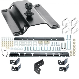 25,000 lb Gooseneck PlateBase Rail Kit Rail Brakets and Hardware 4 Pins and 4 Clips Required Service kit part 58023 49080 30035 58023 Reese Reese 25K Gooseneck Trailer Hitch Rails 02-10 Dodge Ram 1500 2500 3500 11-12 RAM 2500 3500 Base Rail Kit Brackets Reese 25K Gooseneck Trailer Hitch w/ Rails For 02-10 Dodge Ram 1500 2500 3500 11-12 RAM 2500 3500 Base Rail Kit Brackets and Hardware Heavy Duty