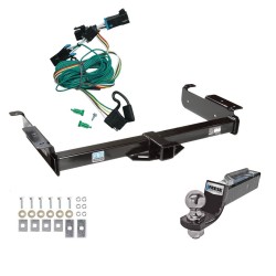 Tow Package For 96-99 Chevy Express GMC Savana Van Trailer Hitch w/ Wiring 2" Drop Mount 2" Ball 2" Receiver Reese Tow Package For 96-99 Chevy Express GMC Savana Van Trailer Hitch w/ Wiring 2" Drop Mount 2" Ball 2" Receiver Reese