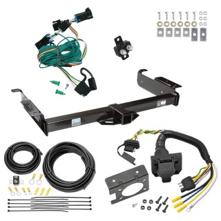 Custom Fit Trailer Hitch Wiring Harness (Plug & Play) Trailer Connector Adapter Brake Control Wiring Kit Circuit Breaker Installation Hardware Installation Instructions 51023 85343 20506 7012a 118335 Reese Trailer Hitch 7-Way RV Wiring 96-99 Chevy Exp Trailer Hitch w/ 7-Way RV Wiring For 96-99 Chevy Express GMC Savana Van Class 3 2" Receiver All Models Reese