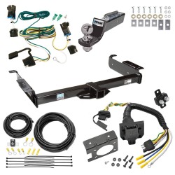 Trailer Hitch Tow Package w/ 7-Way RV Wiring For 03-14 Chevrolet Express GMC Savana 1500 03-24 2500 3500 w/ 2" Drop Mount 2" Ball Class 3 2" Receiver All Models Reese Trailer Hitch Tow Package w/ 7-Way RV Wiring For 03-14 Chevrolet Express GMC Savana 1500 03-24 2500 3500 w/ 2" Drop Mount 2" Ball Class 3 2" Receiver All Models Reese