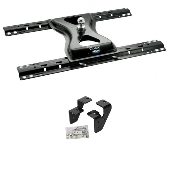 Reese The Goose 25,000 lb Gooseneck HitchBase Rail Kit Rail Brakets and Hardware 4 Pins and 4 Clips Adapter Bracket 58186 58079 30035 58186 Reese Reese 25K The Goose Gooseneck Trailer Hitch Rails 03-12 Dodge Ram 2500 3500 10-13 RAM 2500 3500 Base Rail Kit Reese 25K The Goose Gooseneck Trailer Hitch w/ Rails For 03-12 Dodge Ram 2500 3500 10-13 RAM 2500 3500 Base Rail Kit Brackets and Hardware Heavy Duty