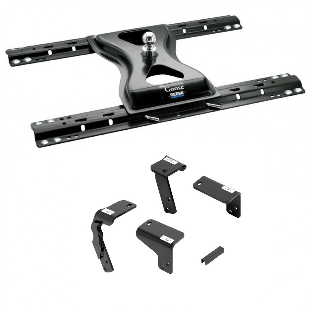 Reese 25K The Goose Gooseneck Trailer Hitch w/ Rails For 09-10 Dodge Ram 1500 11-19 RAM 1500 Base Rail Kit Brackets and Hardware Heavy Duty