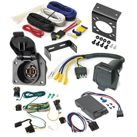 Pro Series Activator Timed Brake Controller Vehicle Specific Trailer Light Plug & Play Wiring 4-Flat Prewired Adapter 4-Way to RV 7-Way 7-Way Mounting Bracket w/ Hardware Brake Controller Install Kit Wire Hardware 20amp Fuse Installation Hardware Inst Economy Activator Brake Control w/ 7-Way Wiring For 03-24 Chevy Express GMC Savana Van 1500 2500 3500 2 Axles