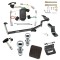 Ultimate Tow Package For 06-15 Honda Civic 4 Dr. Sedan Trailer Hitch w/ Wiring Draw-Bar Dual 2" and 1-7/8" Ball Lock Bracket Cover 1-1/4" Receiver Reese