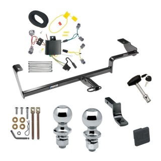 Custom Fit Trailer Hitch Draw-Bar w/ Pin/Clip Wiring Harness (Plug & Play) 1-7/8" and 2" Chrome Ball Security Lock Pin Rubber Hitch Plug Cover Installation Hardware Installation Instructions 77247 3593 118627 63820 63810 580407 2211 Reese T Reese Trailer Tow Hitch For 13-22 Acura ILX Except Hybrid Deluxe Package Wiring 2" and 1-7/8" Ball and Lock