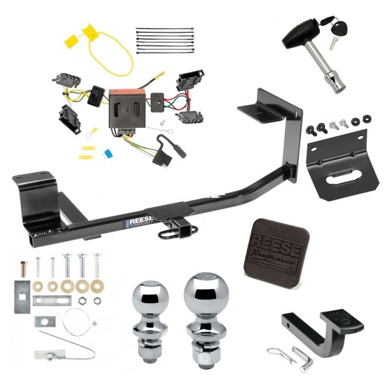 Custom Fit Trailer Hitch Wiring Harness (Plug & Play) Draw-Bar w/ Pin/Clip Security Lock Pin 1-7/8" and 2" Chrome Ball Rubber Hitch Plug Cover 4-Flat Mounting Bracket Installation Hardware Installation Instructions 77249 118572 3594 580407 6 Ultimate Tow Package For 11-14 Volkswagen Jetta 4 Dr. Sedan Trailer Hitch w/ Wiring Draw-Bar Dual 2" and 1-7/8" Ball Lock Bracket Cover 1-1/4" Receiver Reese