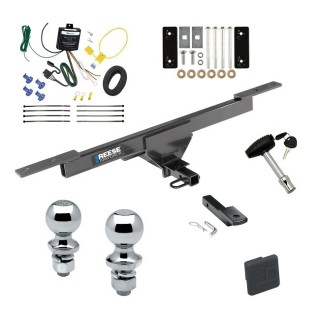 Custom Fit Trailer Hitch Draw-Bar w/ Pin/Clip Wiring Harness (Requires Splicing) 1-7/8" and 2" Chrome Ball Security Lock Pin Rubber Hitch Plug Cover Installation Hardware Installation Instructions 77267 3590 119191 63820 63810 580407 2211 Reese Reese Trailer Tow Hitch For 20-22 VW Volkswagen Passat Deluxe Package Wiring 2" and 1-7/8" Ball and Lock