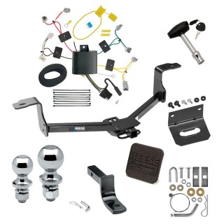 Custom Fit Trailer Hitch Wiring Harness (Plug & Play) Draw-Bar w/ Pin/Clip Security Lock Pin 1-7/8" and 2" Chrome Ball Rubber Hitch Plug Cover 4-Flat Mounting Bracket Installation Hardware Installation Instructions 77287 118684 3593 580407 6 Ultimate Tow Package For 16-17 Honda Accord Sedan Trailer Hitch w/ Wiring Draw-Bar Dual 2" and 1-7/8" Ball Lock Bracket Cover 1-1/4" Receiver Reese