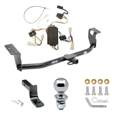 Tow Package For 03-03 Toyota Corolla Trailer Hitch w/ Wiring Draw-Bar 2" Ball 1-1/4" Receiver Reese