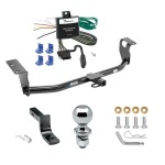 Tow Package For 04-07 Toyota Corolla Trailer Hitch w/ Wiring Draw-Bar 2" Ball 1-1/4" Receiver Reese