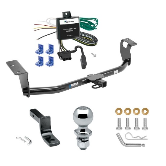 Tow Package For 04-07 Toyota Corolla Trailer Hitch w/ Wiring Draw-Bar 2" Ball 1-1/4" Receiver Reese
