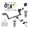 Custom Fit Trailer Hitch Draw-Bar w/ Pin/Clip Wiring Harness (Plug & Play) 1-7/8" and 2" Chrome Ball Security Lock Pin Rubber Hitch Plug Cover Installation Hardware Installation Instructions 77316 3594 118487 63820 63810 580407 2211 Reese Reese Trailer Tow Hitch For 15-23 Ford Mustang Deluxe Package Wiring 2" and 1-7/8" Ball and Lock