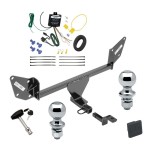 Custom Fit Trailer Hitch Draw-Bar w/ Pin/Clip Wiring Harness (Requires Splicing) 1-7/8" and 2" Chrome Ball Security Lock Pin Rubber Hitch Plug Cover Installation Hardware Installation Instructions 77326 3593 119148 63820 63810 580407 2211 Reese Reese Trailer Tow Hitch For 19-24 Chevrolet Camaro Deluxe Package Wiring 2" and 1-7/8" Ball and Lock