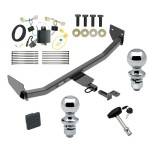 Custom Fit Trailer Hitch Draw-Bar w/ Pin/Clip Wiring Harness (Plug & Play) 1-7/8" and 2" Chrome Ball Security Lock Pin Rubber Hitch Plug Cover Installation Hardware Installation Instructions 77963 3593 118758 63820 63810 580407 2211 Reese Reese Trailer Tow Hitch For 17-23 Hyundai Ioniq Hybrid Deluxe Package Wiring 2" and 1-7/8" Ball and Lock