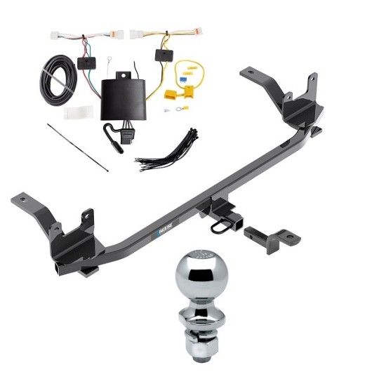 Custom Fit Trailer Hitch Draw-Bar w/ Pin/Clip Wiring Harness (Plug & Play) 2" Chrome Ball Installation Hardware Installation Instructions 77964 3593 118793 63820 Reese Trailer Tow Hitch 18-23 Kia Rio Complete Package Wiring Draw Bar and 2" Reese Trailer Tow Hitch For 18-23 Kia Rio Complete Package w/ Wiring Draw Bar and 2" Ball