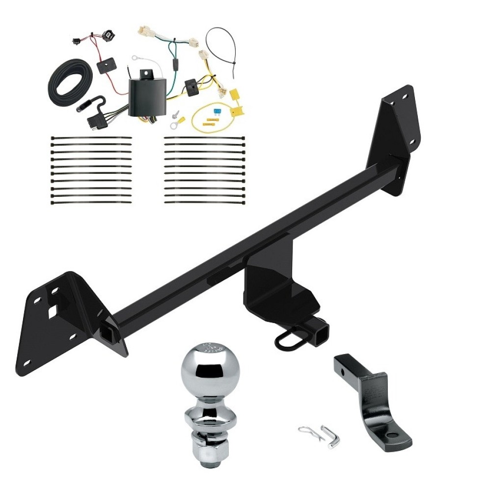 Custom Fit Trailer Hitch Draw-Bar w/ Pin/Clip Wiring Harness (Plug & Play) 2" Chrome Ball Installation Hardware Installation Instructions 77966 3593 118701 63820 Reese Trailer Tow Hitch 16-19 Toyota Prius Complete Package Wiring Draw Bar and 2&qu Reese Trailer Tow Hitch For 16-19 Toyota Prius Complete Package w/ Wiring Draw Bar and 2" Ball