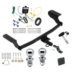 Custom Fit Trailer Hitch Draw-Bar w/ Pin/Clip Wiring Harness (Requires Splicing) 1-7/8" and 2" Chrome Ball Security Lock Pin Rubber Hitch Plug Cover Installation Hardware Installation Instructions 78295 3593 119148 63820 63810 580407 2211 Reese Reese Trailer Tow Hitch For 22-23 Chevrolet Bolt EV Deluxe Package Wiring 2" and 1-7/8" Ball and Lock