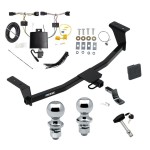 Custom Fit Trailer Hitch Draw-Bar w/ Pin/Clip Wiring Harness (Plug & Play) 1-7/8" and 2" Chrome Ball Security Lock Pin Rubber Hitch Plug Cover Installation Hardware Installation Instructions 78296 3593 118857 63820 63810 580407 2211 Reese T Reese Trailer Tow Hitch For 21-24 Acura TLX All Styles Deluxe Package Wiring 2" and 1-7/8" Ball and Lock