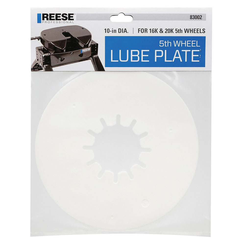 Reese Fifth Wheel Trailer Hitch Lube Plate 5th Wheel 10 in. Round Lube