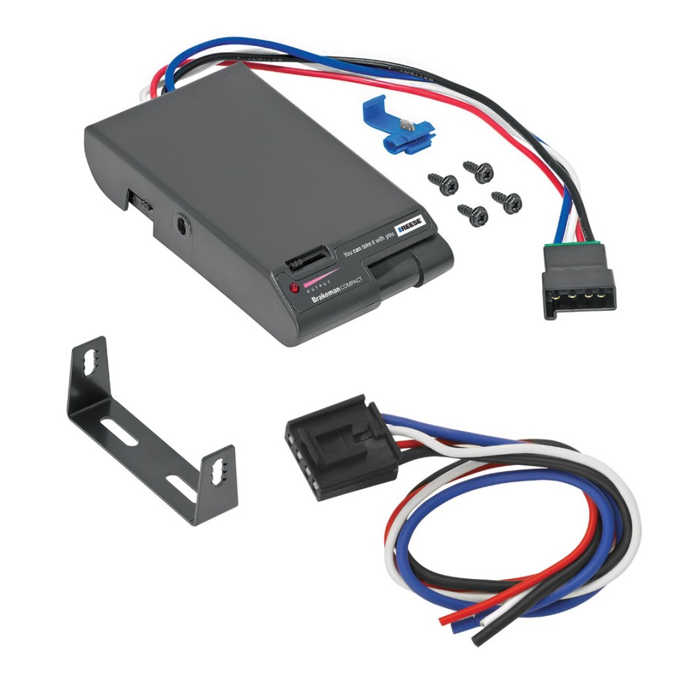 Brake Control Unit Mounting hardware and bracketUniversal Hardwire Wiring Harness 83501 20127 Reese Trailer Brake Control 07-13 GMC Sierra 1500 2500 3500 Hardwire Wiring Adapter Eletric Trailer Brakes Module Box Controller Brakeman Compact Reese 07 08 09 Trailer Brake Control for 07-13 GMC Sierra 1500 2500 3500 w/ Hardwire Wiring Adapter Eletric Trailer Brakes Module Box Controller Brakeman Compact Reese