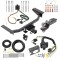 Custom Fit Trailer Hitch Wiring Harness (Plug & Play) 2" Drop Ball-Mount w/ Pin/Clip 2" Chrome Ball Trailer Connector Adapter Brake Control Wiring Kit Circuit Breaker Installation Hardware Installation Instructions 84020 85343 20506 7012a 1 Trailer Hitch Tow Package w/ 7-Way RV Wiring For 16-23 Mazda CX-9 w/ 2" Drop Mount 2" Ball Class 3 2" Receiver All Models Reese
