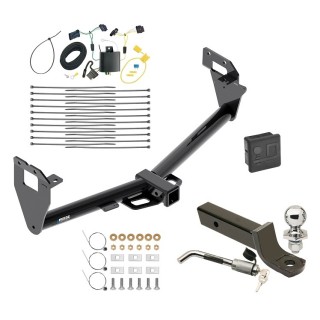 Custom Fit Trailer Hitch Wiring Harness (Plug & Play) 2" Drop Ball-Mount w/ Locking Pin/Clip 2" Chrome Ball Rubber Hitch Plug Cover Installation Hardware Installation Instructions 84021 118651 7005111 7010 Reese Trailer Tow Hitch 15-23 Jeep Reese Trailer Tow Hitch For 15-23 Jeep Renegade Deluxe Package Wiring 2" Ball Mount and Lock