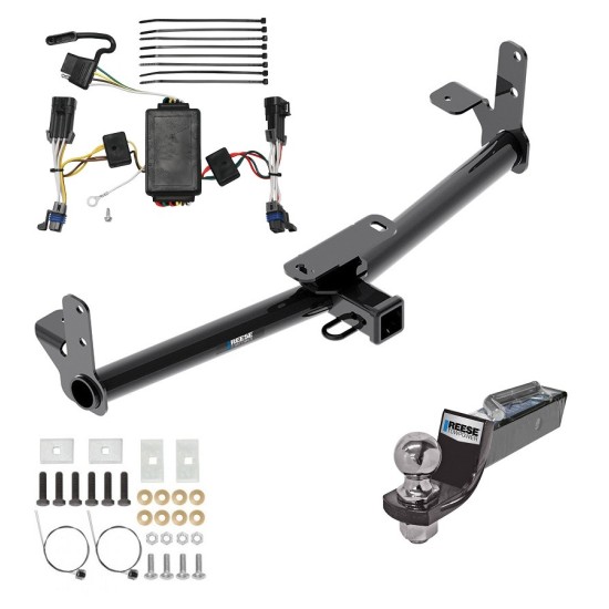 Custom Fit Trailer Hitch Wiring Harness (Plug & Play) 2" Drop Ball-Mount w/ Pin/Clip 2" Chrome Ball Installation Hardware Installation Instructions 84028 118418 21536 Reese Tow Package 02-07 Saturn Vue Trailer Hitch Wiring 2" Drop Moun Tow Package For 02-07 Saturn Vue Trailer Hitch w/ Wiring 2" Drop Mount 2" Ball 2" Receiver Reese
