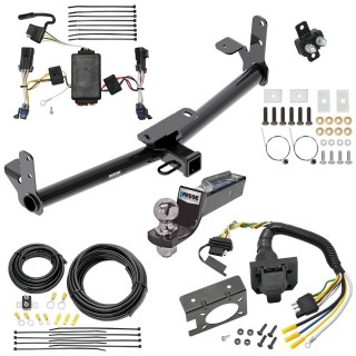 Trailer Hitch Tow Package w/ 7-Way RV Wiring For 02-07 Saturn Vue w/ 2" Drop Mount 2" Ball Class 3 2" Receiver Reese