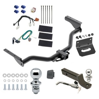 Custom Fit Trailer Hitch Wiring Harness (Plug & Play) 2" Drop Ball-Mount w/ Locking Pin/Clip 2" Chrome Ball 4-Flat Mounting Bracket 1-7/8" Chrome Ball Rubber Hitch Plug Cover Installation Hardware Installation Instructions 84031 118670 Ultimate Tow Package For 14-21 Infiniti QX60 13-20 Nissan Pathfinder Trailer Hitch w/ Wiring 2" Drop Mount Dual 2" and 1-7/8" Ball Lock Bracket Cover 2" Receiver Reese