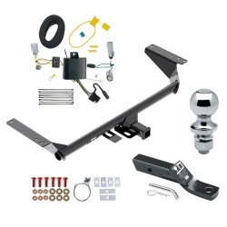 Reese Trailer Tow Hitch For 17-20 Chrysler Pacifica LX Touring 20-23 Voyager 22-23 Grand Caravan Except Hybrid 2" Receiver Complete Package w/ Wiring and 1-7/8" Ball