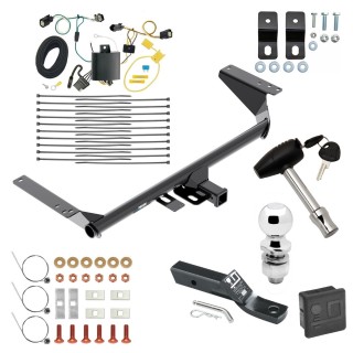 Custom Fit Trailer Hitch Wiring Harness (Plug & Play) Hybrid Conversion Kit2" Drop Ball-Mount w/ Pin/Clip 2" Chrome Ball Security Lock Pin Rubber Hitch Plug Cover Installation Hardware Installation Instructions 84046 76046SK 118712 21536 580 Reese Trailer Tow Hitch For 17-20 Chrysler Pacifica Hybrid Deluxe Package Wiring 2" Ball and Lock