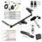 Custom Fit Trailer Hitch Wiring Harness (Plug & Play) Hybrid Conversion Kit2" Drop Ball-Mount w/ Pin/Clip 2" Chrome Ball Security Lock Pin Rubber Hitch Plug Cover Installation Hardware Installation Instructions 84046 76046SK 118712 21536 580 Reese Trailer Tow Hitch For 17-20 Chrysler Pacifica Hybrid Deluxe Package Wiring 2" Ball and Lock
