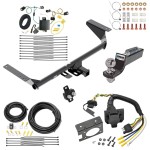Custom Fit Trailer Hitch Wiring Harness (Plug & Play) 2" Drop Ball-Mount w/ Pin/Clip 2" Chrome Ball Trailer Connector Adapter Brake Control Wiring Kit Circuit Breaker Installation Hardware Installation Instructions 84046 85343 20506 7012a 1 Trailer Hitch Tow Package w/ 7-Way RV Wiring For 17-20 Chrysler Pacifica Except Hybrid w/ 2" Drop Mount 2" Ball Class 3 2" Receiver Reese