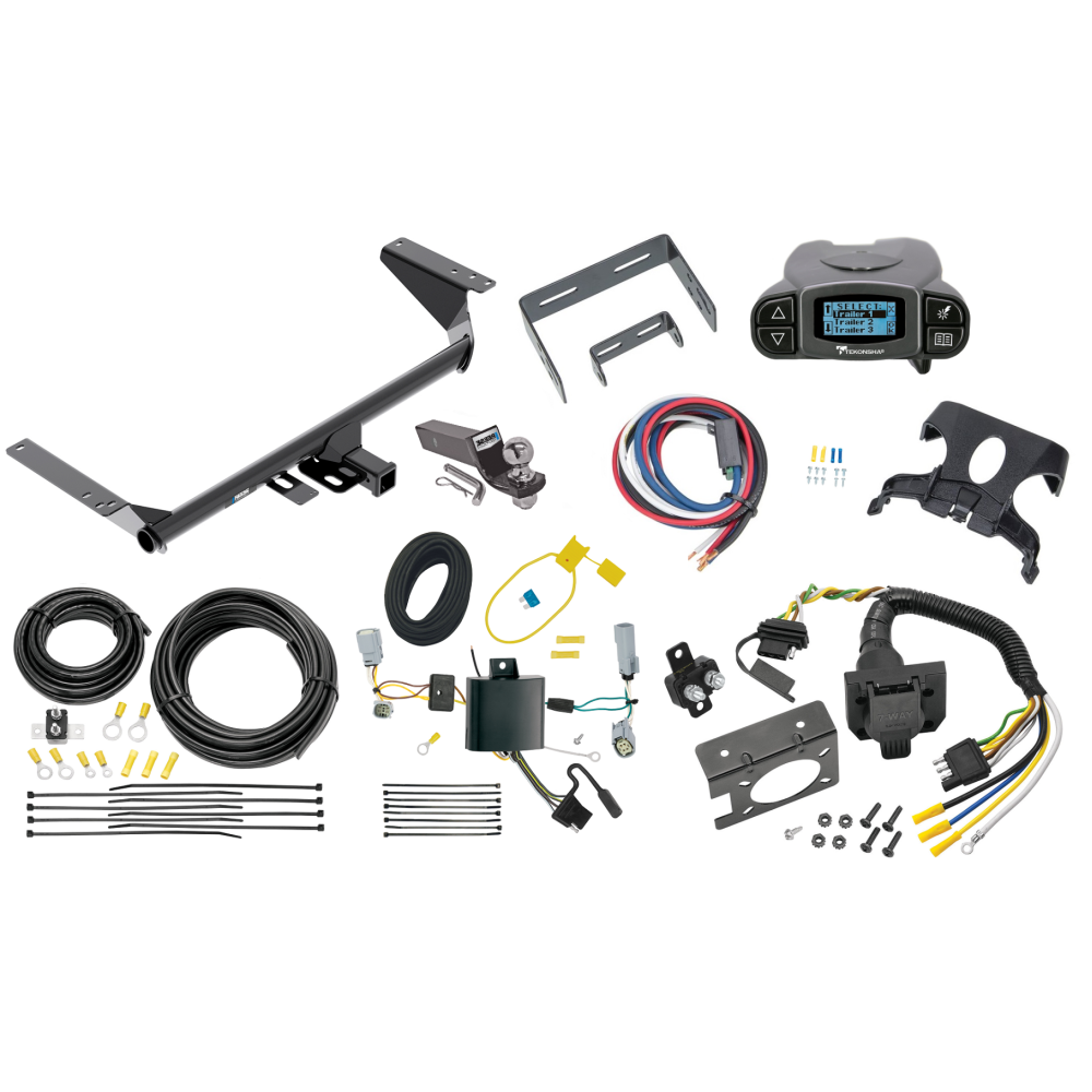 84046 85343 20506 7012a 118723 21536 90195 Reese Trailer Hitch Tow Package Prodigy P3 Brake Control 17-20 Chrysler Pacifica LX Touring 20-23 Voyager 22-23 Grand Caravan Except Hybrid 7-Way RV Wiring 2" Drop Mount 2" Ball Class 3 17 18 19 20 21 2 Trailer Hitch Tow Package Prodigy P3 Brake Control For 17-20 Chrysler Pacifica LX Touring 20-23 Voyager 22-23 Grand Caravan Except Hybrid w/ 7-Way RV Wiring 2" Drop Mount 2" Ball Class 3