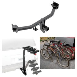 Trailer Hitch w/ 4 Bike Rack For 17-22 KIA Sportage Approved for Recreational & Offroad Use Carrier for Adult Woman or Child Bicycles Foldable Trailer Hitch w/ 4 Bike Rack For 17-22 KIA Sportage Approved for Recreational & Offroad Use Carrier for Adult Woman or Child Bicycles Foldable