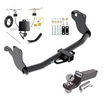 Custom Fit Trailer Hitch Wiring Harness (Plug & Play) 2" Drop Ball-Mount w/ Pin/Clip 2" Chrome Ball Installation Hardware Installation Instructions 84098 118844 21536 Reese Trailer Tow Hitch 20-23 Mitsubishi Outlander Sport Exc PHEV Comple Reese Trailer Tow Hitch For 20-24 Mitsubishi Outlander Sport Exc PHEV Complete Package w/ Wiring and 2" Ball