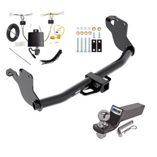 Custom Fit Trailer Hitch Wiring Harness (Plug & Play) 2" Drop Ball-Mount w/ Pin/Clip 2" Chrome Ball Installation Hardware Installation Instructions 84098 118844 21536 Reese Trailer Tow Hitch 20-23 Mitsubishi Outlander Sport Exc PHEV Comple Reese Trailer Tow Hitch For 20-24 Mitsubishi Outlander Sport Exc PHEV Complete Package w/ Wiring and 2" Ball