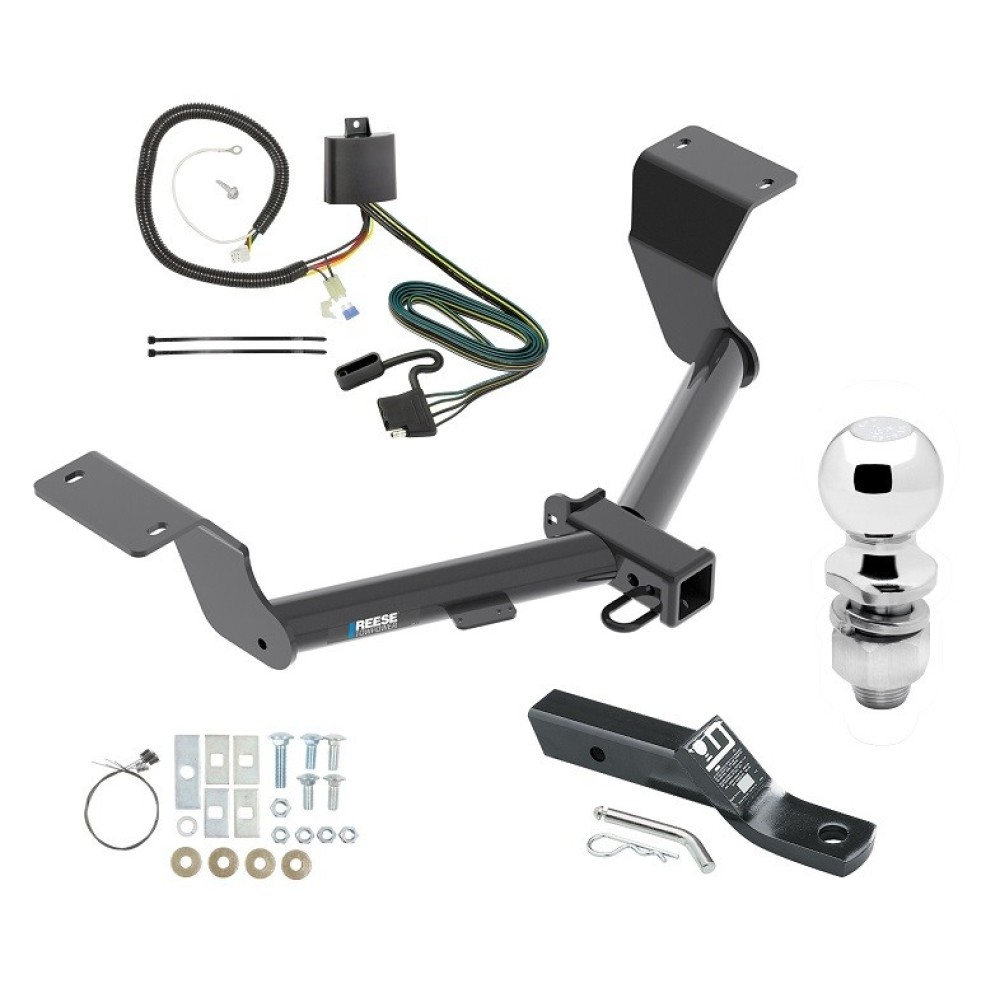 Reese Trailer Tow Hitch For 17-19 Honda CR-V 20-24 Except Hybrid w/ Wiring and 2" Ball Reese Trailer Tow Hitch For 17-19 Honda CR-V 20-24 Except Hybrid w/ Wiring and 2" Ball