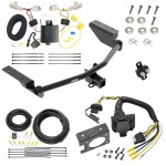 Custom Fit Trailer Hitch Wiring Harness (Plug & Play) Trailer Connector Adapter Brake Control Wiring Kit Circuit Breaker Installation Hardware Installation Instructions 84134 85343 20506 7012a 118578 Reese Trailer Hitch 7-Way RV Wiring 13-18 Toyota R Trailer Hitch w/ 7-Way RV Wiring For 13-18 Toyota RAV4 Class 3 2" Receiver All Models Reese