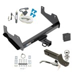 Reese Trailer Tow Hitch For 15-23 Ford F-150 Deluxe Package Wiring 2" Ball Mount and Lock