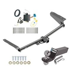 Tow Package For 18-24 Honda Odyssey Without Fuse Provisions Trailer Hitch w/ Wiring 2" Drop Mount 2" Ball 2" Receiver Reese