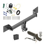 Custom Fit Trailer Hitch Wiring Harness (Requires Splicing) 2" Drop Ball-Mount w/ Locking Pin/Clip 2" Chrome Ball Rubber Hitch Plug Cover Installation Hardware Installation Instructions 84183 119148 7005111 7010 Reese Trailer Tow Hitch 18-23 Au Reese Trailer Tow Hitch For 18-24 Audi Q5 SQ5 Deluxe Package Wiring 2" Ball Mount and Lock