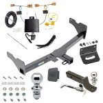 Custom Fit Trailer Hitch Wiring Harness (Plug & Play) 2" Drop Ball-Mount w/ Locking Pin/Clip 2" Chrome Ball 4-Flat Mounting Bracket 1-7/8" Chrome Ball Rubber Hitch Plug Cover Installation Hardware Installation Instructions 84192 118811 Ultimate Tow Package For 18-23 Volkswagen Tiguan Trailer Hitch w/ Wiring 2" Drop Mount Dual 2" and 1-7/8" Ball Lock Bracket Cover 2" Receiver Reese