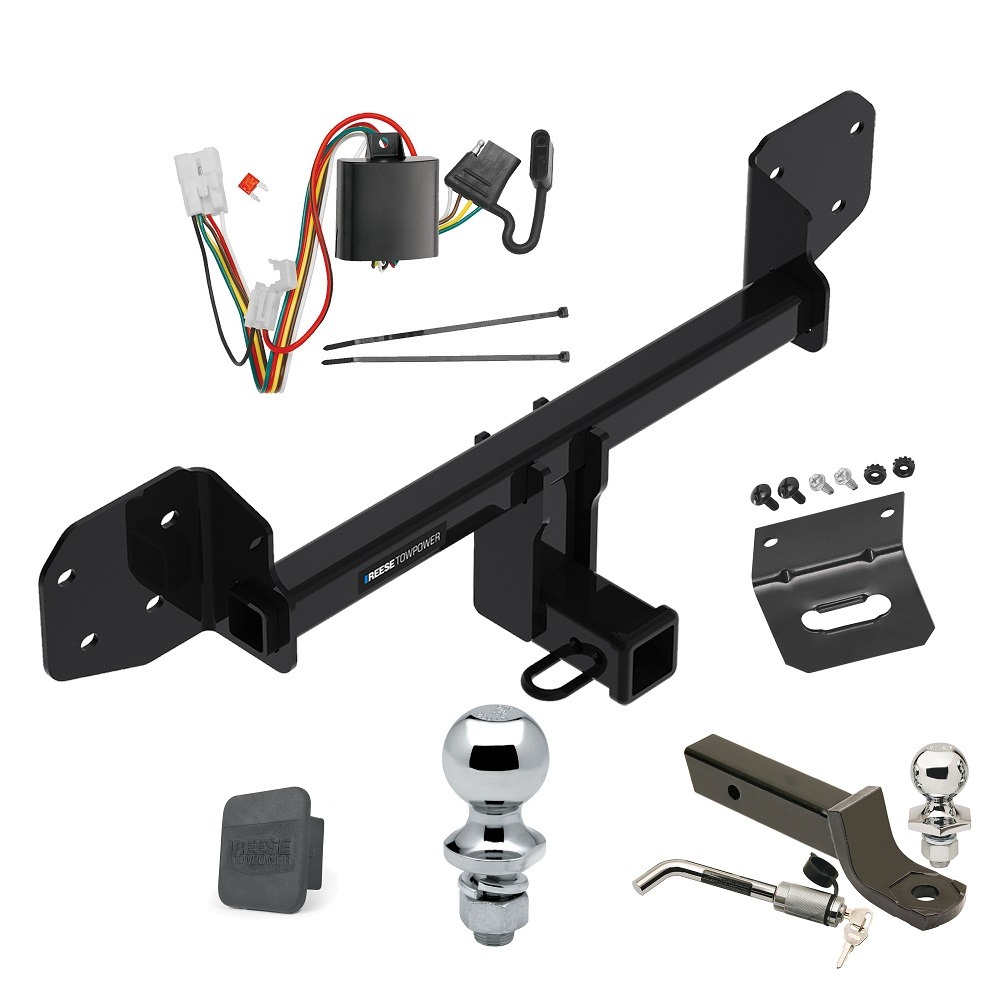 Custom Fit Trailer Hitch Wiring Harness (Plug & Play) 2" Drop Ball-Mount w/ Locking Pin/Clip 2" Chrome Ball 4-Flat Mounting Bracket 1-7/8" Chrome Ball Rubber Hitch Plug Cover Installation Hardware Installation Instructions 84227 118467 Ultimate Tow Package For 10-19 Subaru Outback Wagon Trailer Hitch w/ Wiring 2" Drop Mount Dual 2" and 1-7/8" Ball Lock Bracket Cover 2" Receiver Reese