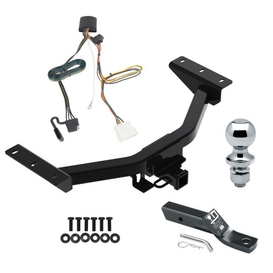 Custom Fit Trailer Hitch Wiring Harness (Plug & Play) 2" Drop Ball-Mount w/ Pin/Clip 1-7/8" Chrome Ball Installation Hardware Installation Instructions 84290 118809 23 63816 Reese Trailer Tow Hitch 19-23 Honda Passport Class 3 2" Recei Reese Trailer Tow Hitch For 19-24 Honda Passport Class 3 2" Receiver Complete Package w/ Wiring and 1-7/8" Ball