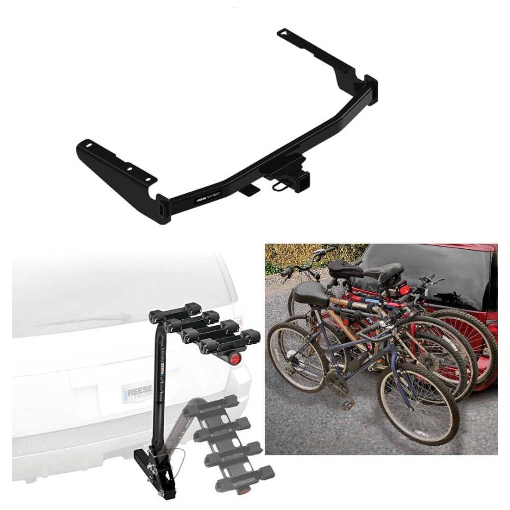 Trailer Hitch w/ 4 Bike Rack For 1422 Toyota Highlander