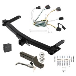 Reese Trailer Tow Hitch For 11-13 Jeep Grand Cherokee w/Removable OEM Fascia Deluxe Package Wiring 2" Ball Mount and Lock Reese Trailer Tow Hitch For 11-13 Jeep Grand Cherokee w/Removable OEM Fascia Deluxe Package Wiring 2" Ball Mount and Lock