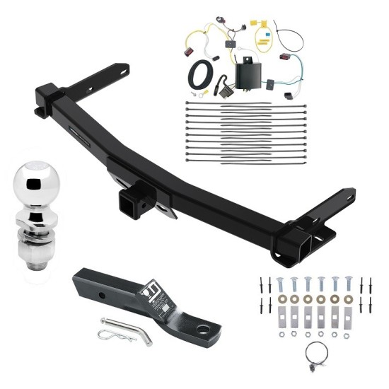 Custom Fit Trailer Hitch Wiring Harness (Plug & Play) 2" Drop Ball-Mount w/ Pin/Clip 2" Chrome Ball Installation Hardware Installation Instructions 84432 118727 23 63845 Reese Trailer Tow Hitch 14-21 Jeep Grand Cherokee 22-23 WK Old Body St Reese Trailer Tow Hitch For 14-21 Jeep Grand Cherokee 22-23 WK Old Body Style Complete Package w/ Wiring and 2" Ball