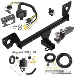 Trailer Hitch Tow Package w/ 7-Way RV Wiring For 21-25 Chevrolet Trailblazer w/LED Taillights w/ 2" Drop Mount 2" Ball Class 3 2" Receiver Reese